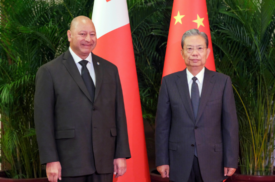 赵乐际会见汤加国王图普六世 赵乐际会见汤加国王图普六世
